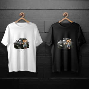 طرح لایه باز خرس تدی با ماشین آف رود برای چاپ روی انواع تیشرت